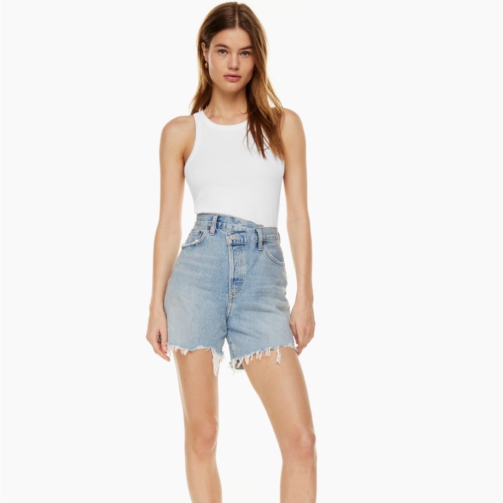 AGOLDE Criss Cross Jean Short